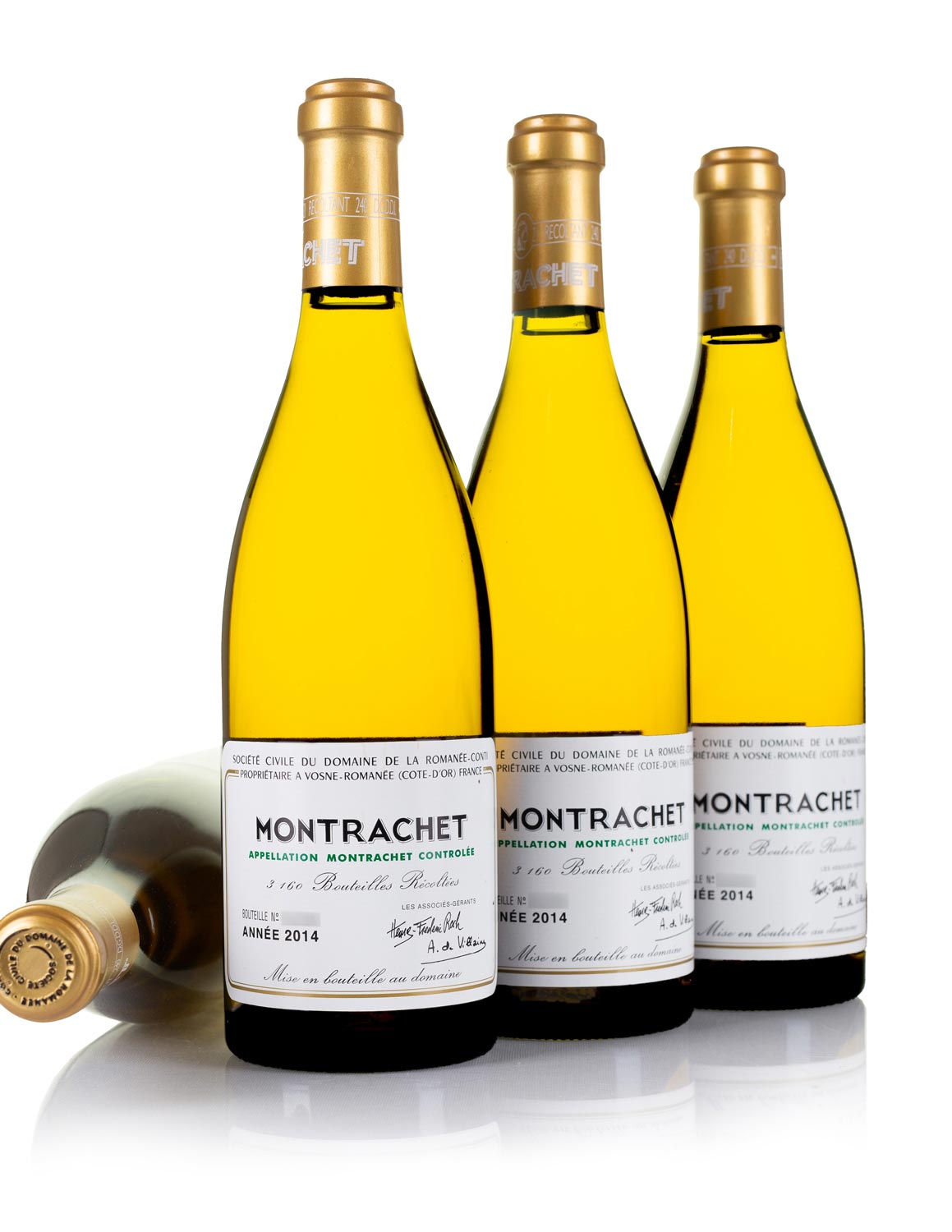 Lot 222: 4 bottles of 2014 DRC Montrachet